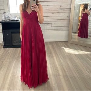 Azazie Burgendy Bridesmaid Dress